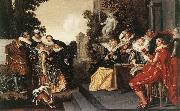 HALS, Dirck Merry Party in a Tavern fdg oil painting artist